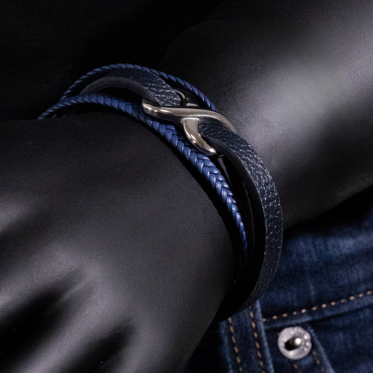 Francois Infinity Leather Bracelet