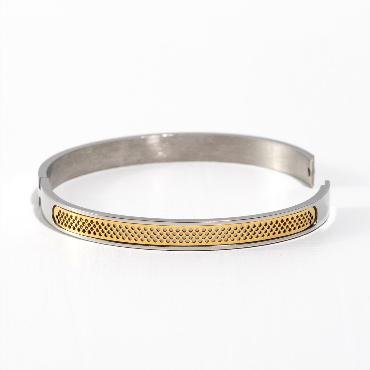 Brazalete tribal sincero de acero inoxidable