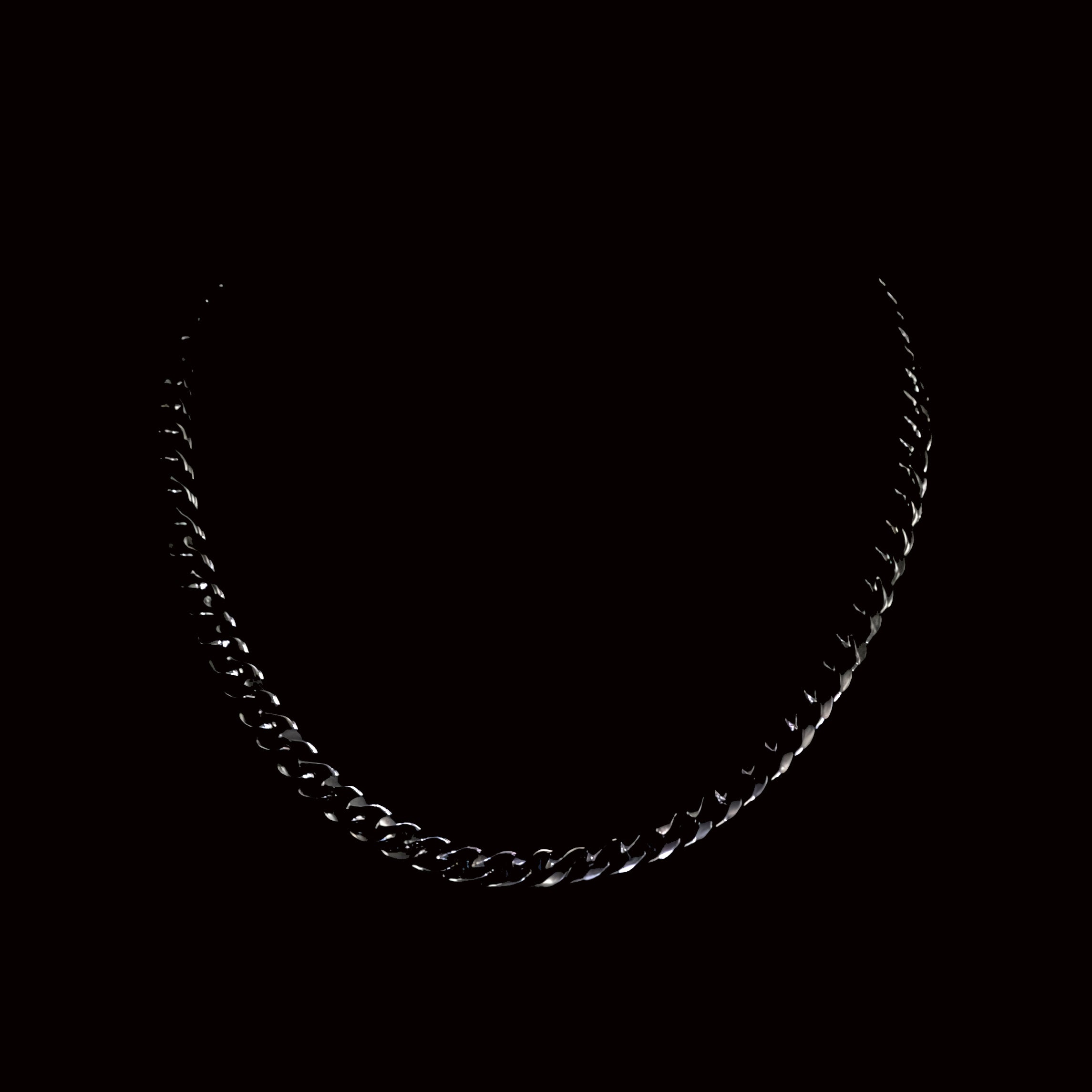 Flores Stainless Steel Curb Chain Necklace