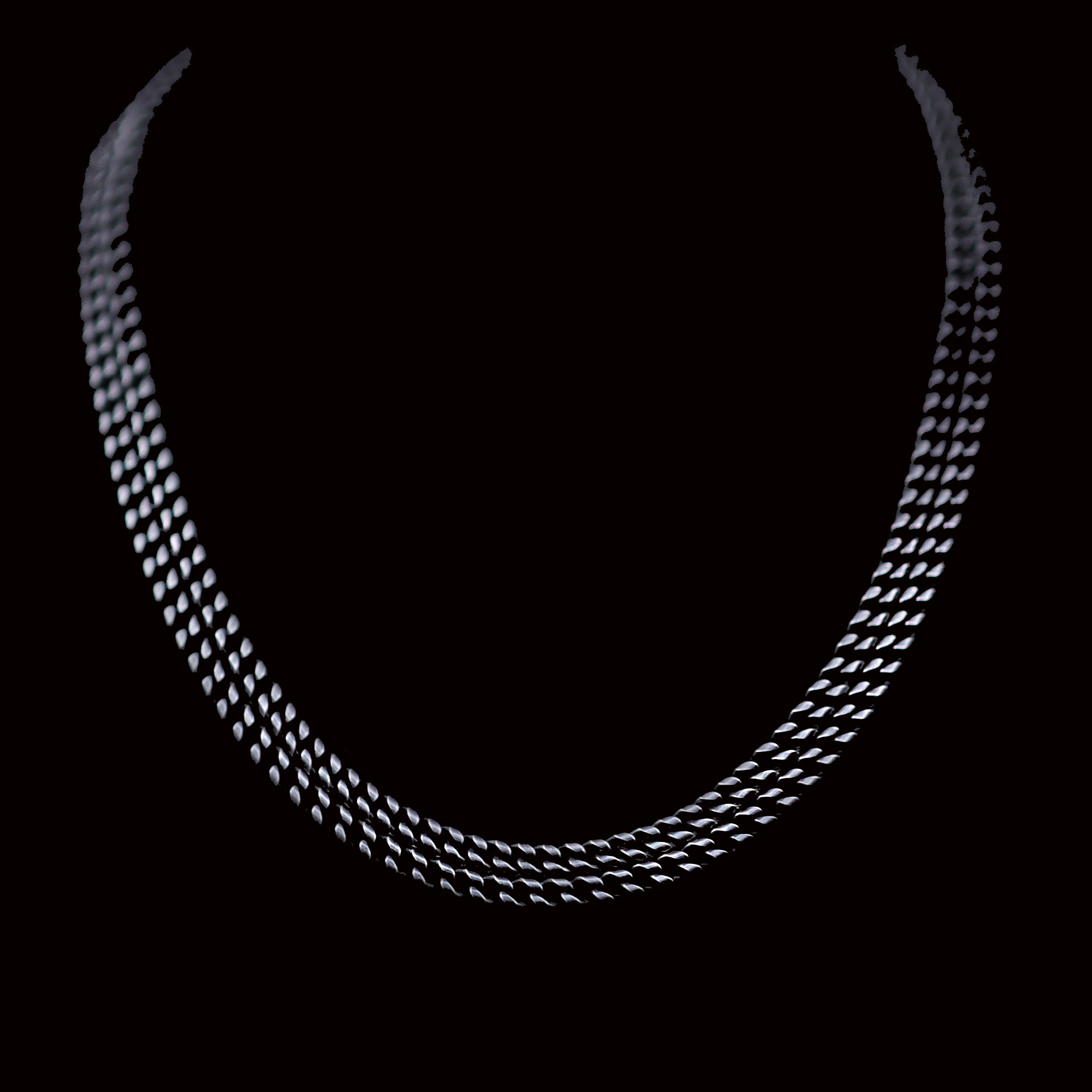 Gerardo Vintage Black Double Foxtail Chain, 12mm
