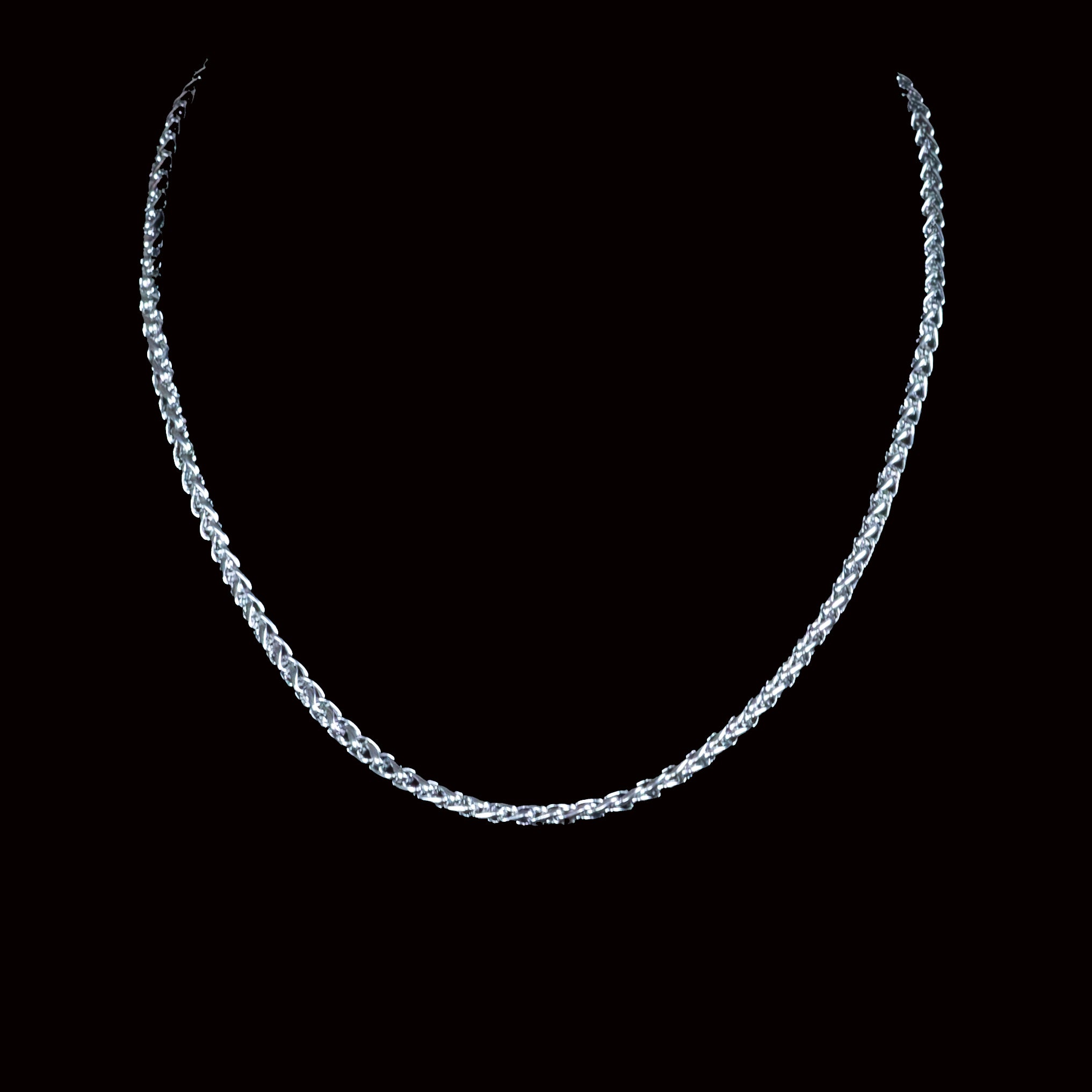 Rahul Stainless Steel Wheat Chain link Necklace