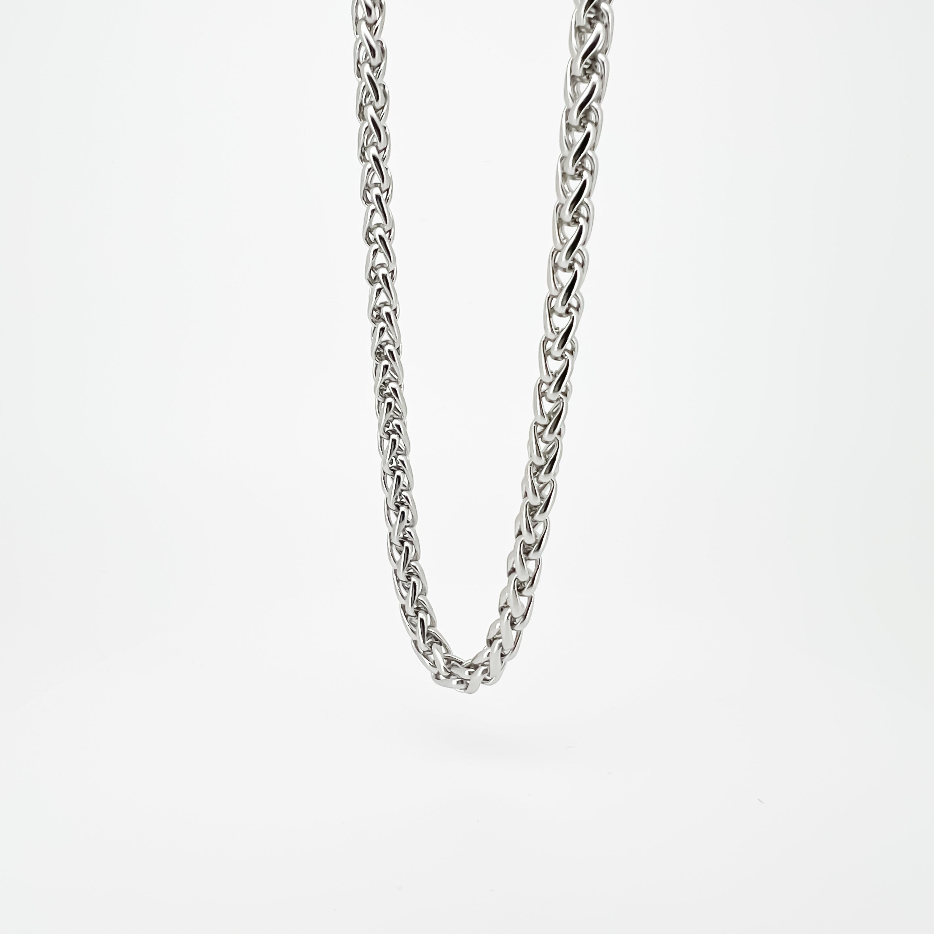 Rahul Stainless Steel Wheat Chain link Necklace