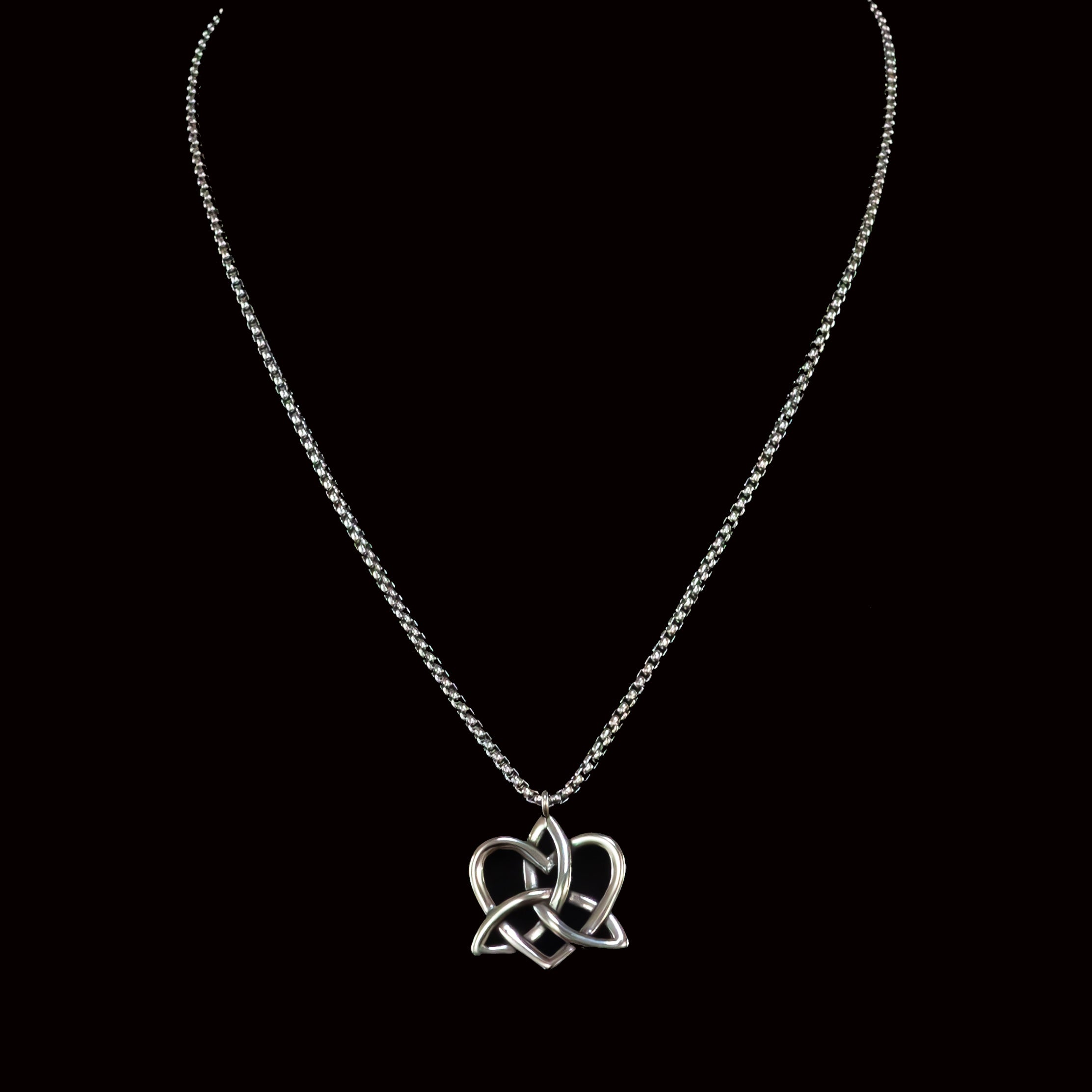Ferdo Stainless Steel Necklace with Trinity Pendant