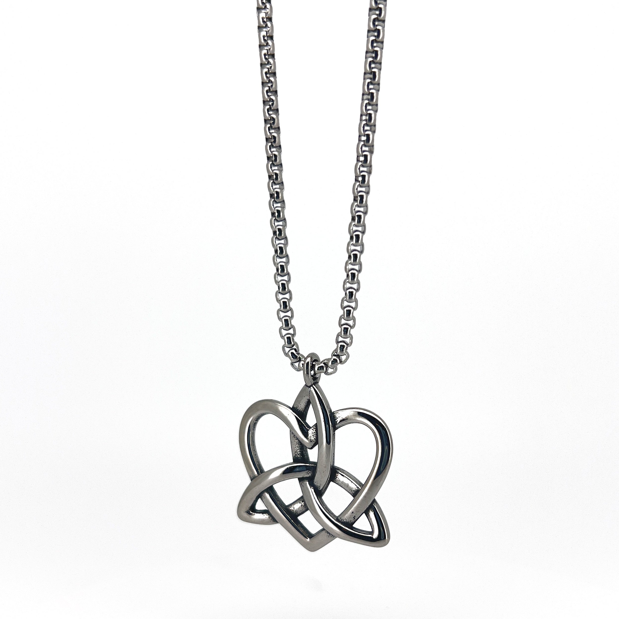 Ferdo Stainless Steel Necklace with Trinity Pendant