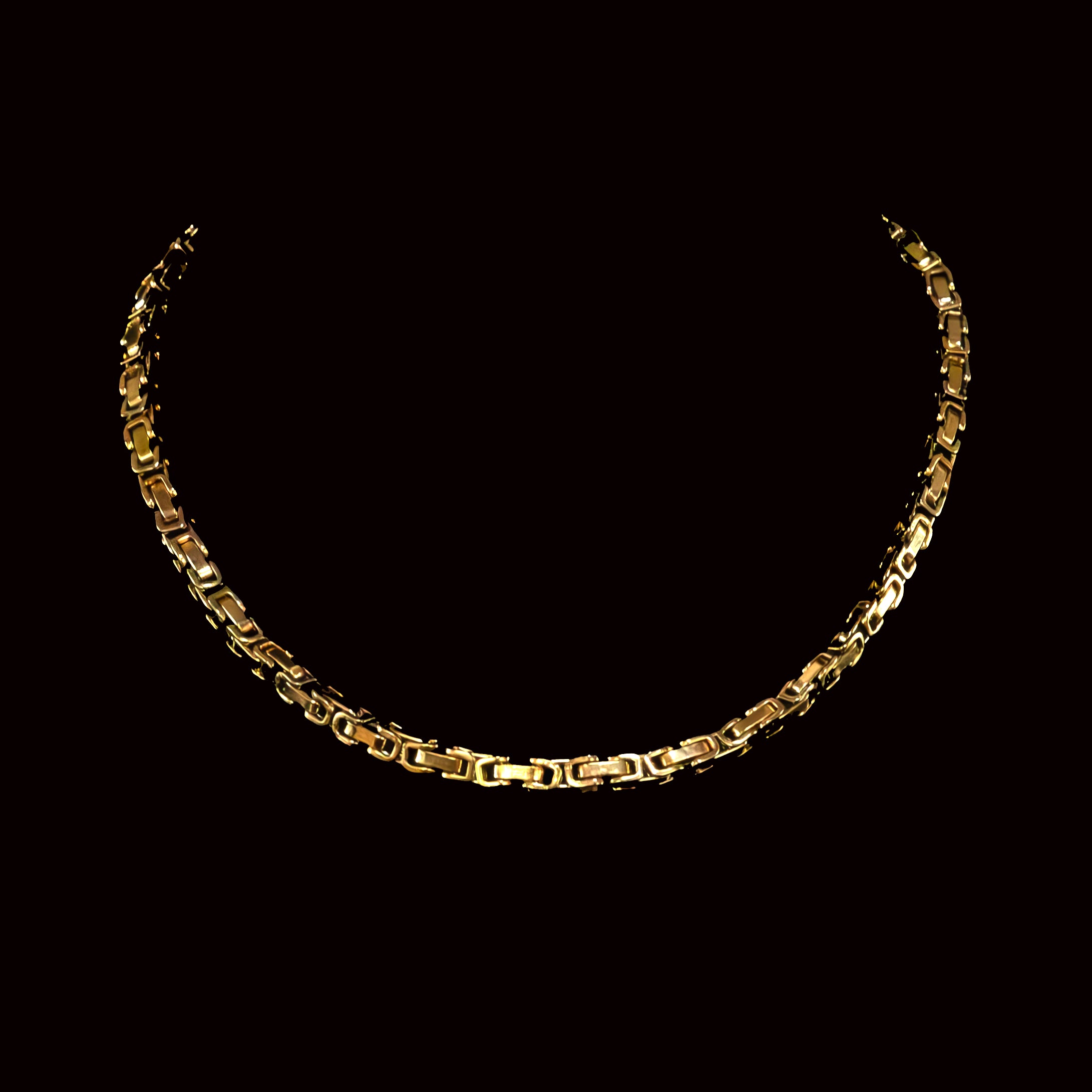 Curito Golden Byzantine Chain Necklace