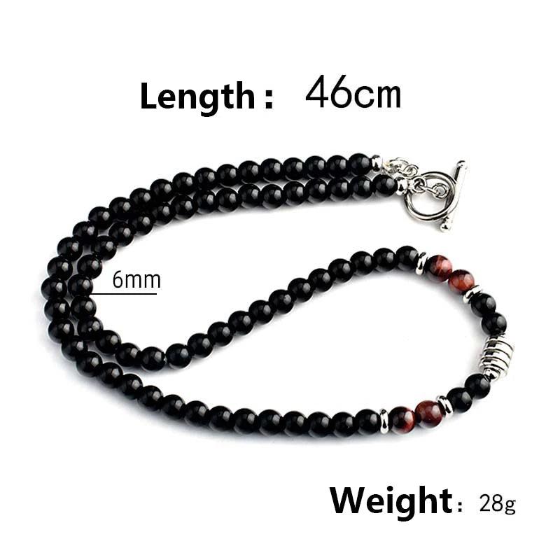 Collier ras du cou en perles et pierres de carte Oswin