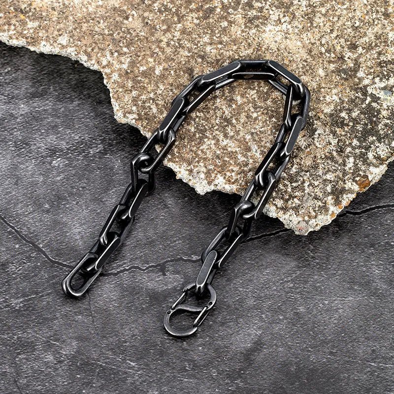 Alvaro Oxidized Chain Link Bracelet