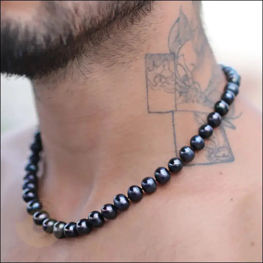 Arrio Natural Freshwater Pearl Necklace - BERML BY DESIGN JEWELRY FOR MEN