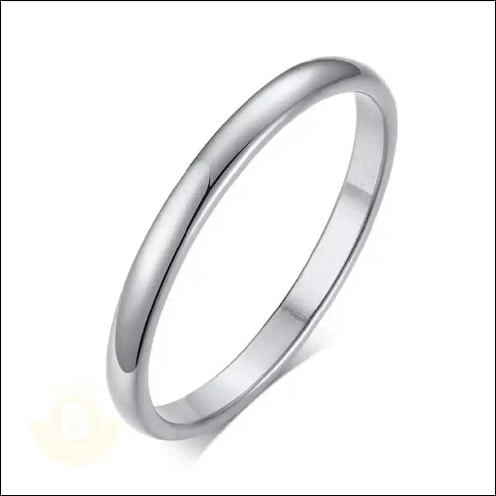 Axill Stainless Steel Band, 2mm Wide - BERML BY DESIGN JEWELRY FOR MEN