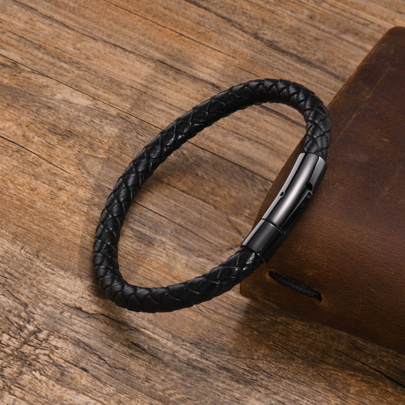 Frasco Braided Leather Bracelet