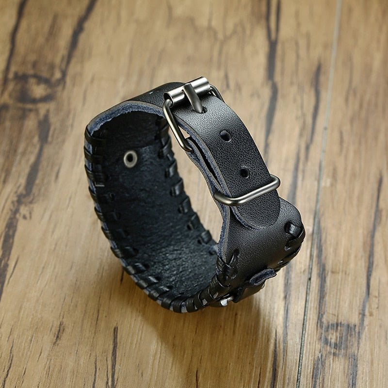 Sidonio Leather Bracelet with Inline Insert 1.29’ | 33mm