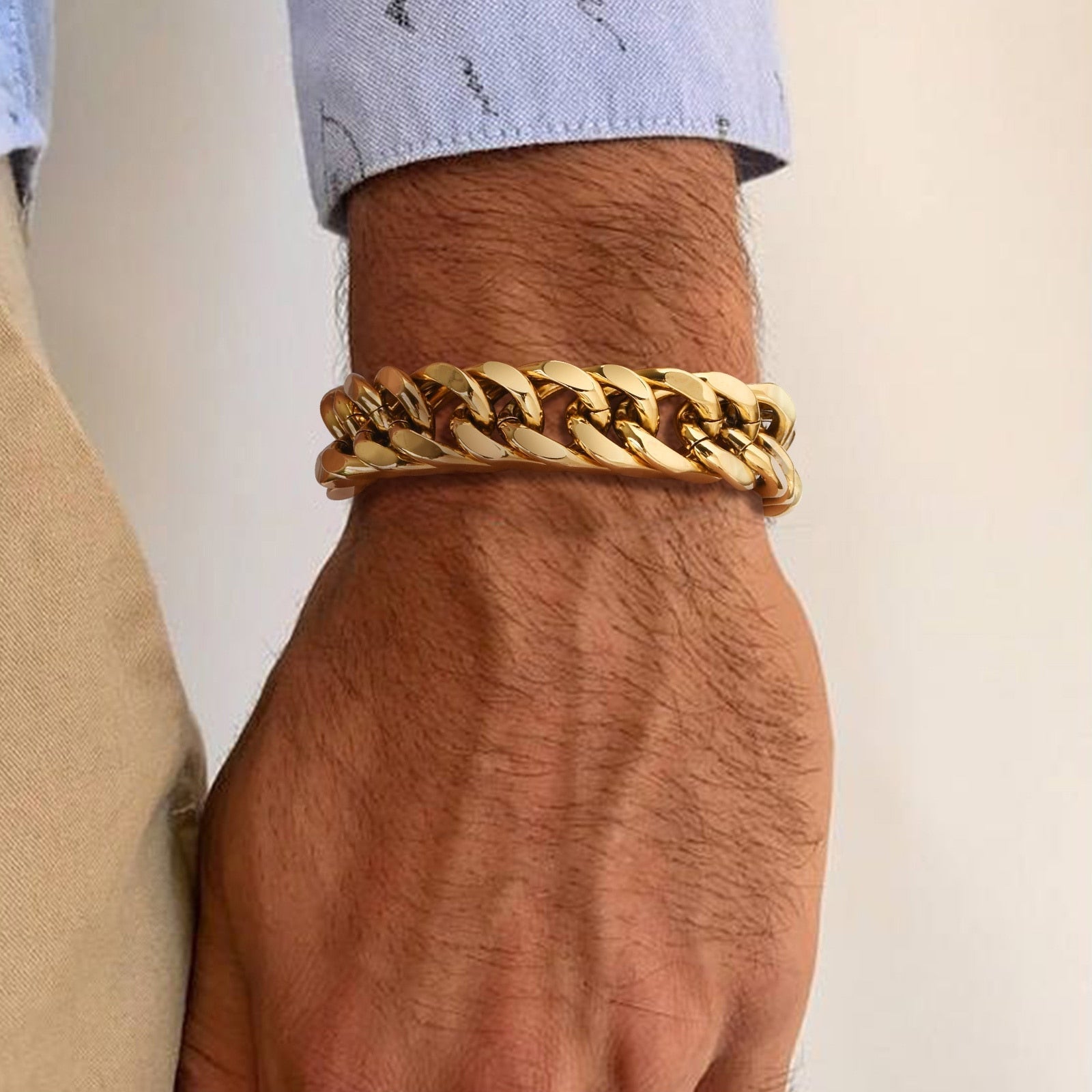 Bracelet chaîne cubaine Jerardo