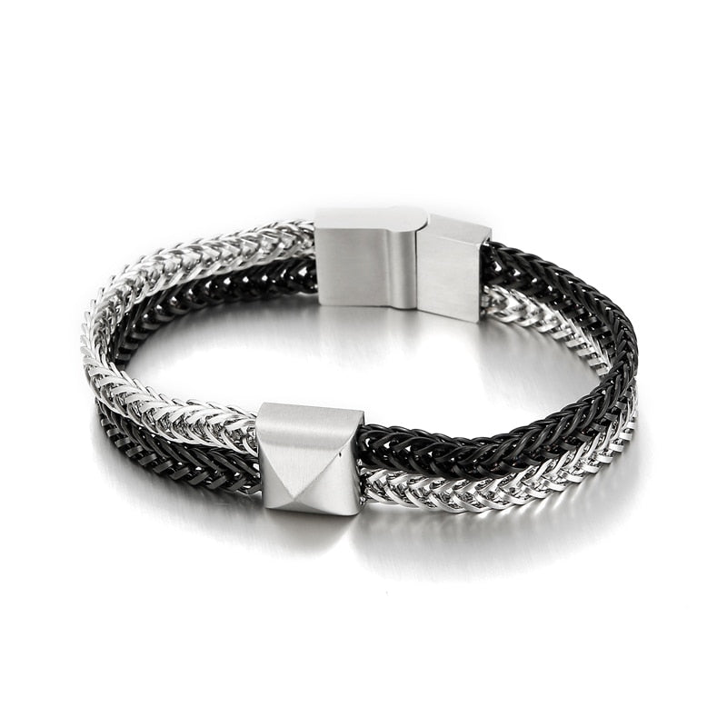 Gofredo Double Layer Link Chain Bracelet - BERML BY DESIGN JEWELRY FOR MEN