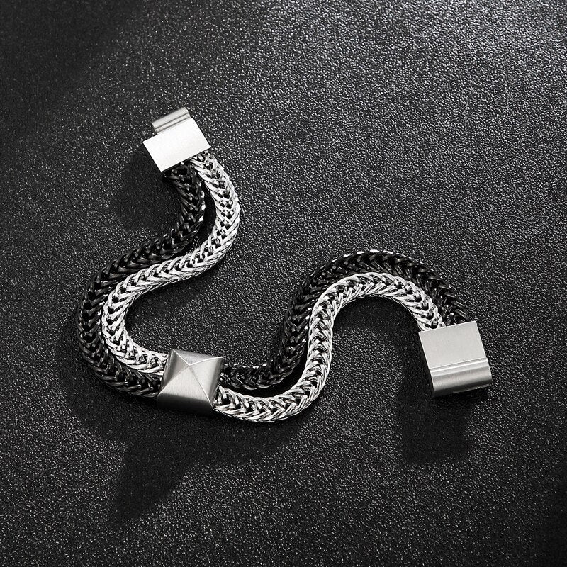 Gofredo Double Layer Link Chain Bracelet