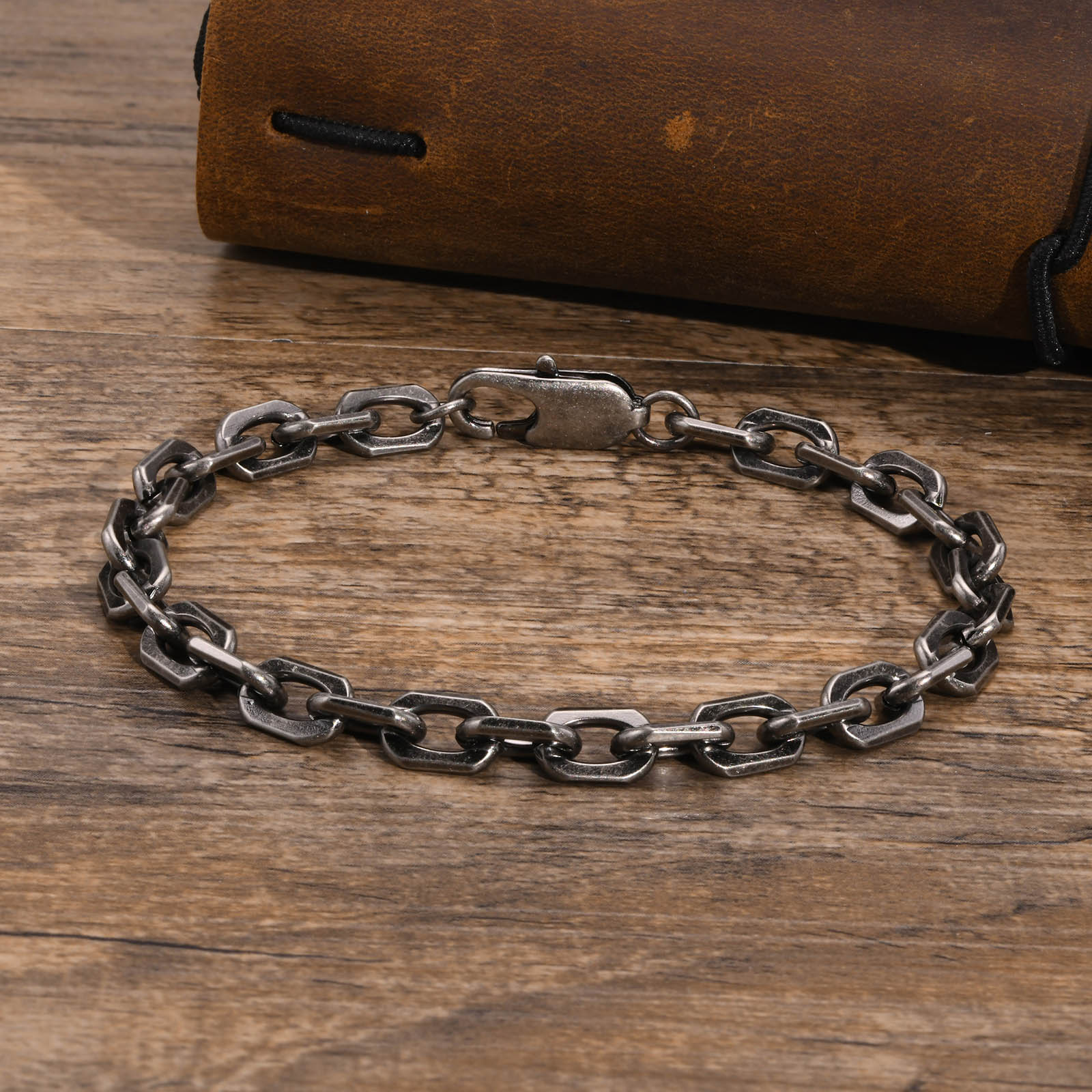 Bracelet chaîne à rouleau Abraham
