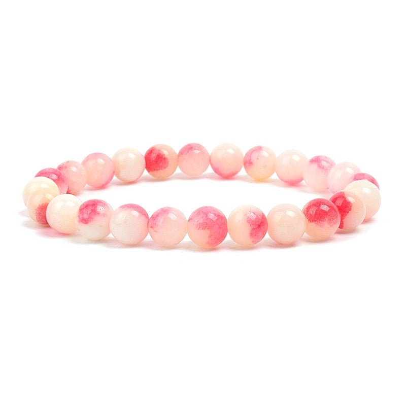 Keller Pink Peach Crystal Bracelet