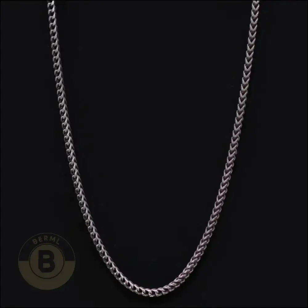 Fidelio Stainless Steel Cuban Chain Necklace, 5mm Wide - BERML BY DESIGN JEWELRY FOR MEN