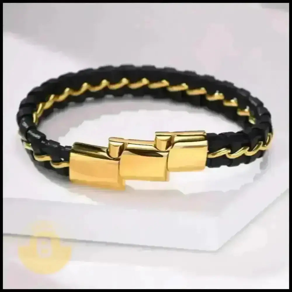 Ignacius Leather & Chain Bracelet