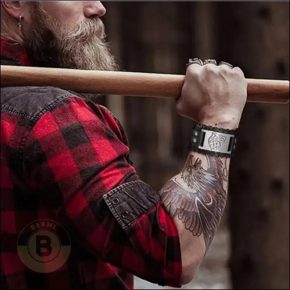 Janson Totem Leather Bracelet - BERML BY DESIGN JEWELRY FOR MEN