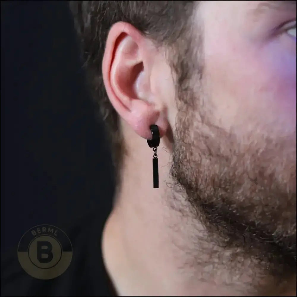 Kasyn Stainless Steel Drop Earring - BERML BY DESIGN JEWELRY FOR MEN