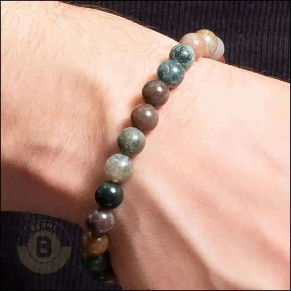 Mabon Indian Agate Bracelet - BERML BY DESIGN JEWELRY FOR MEN