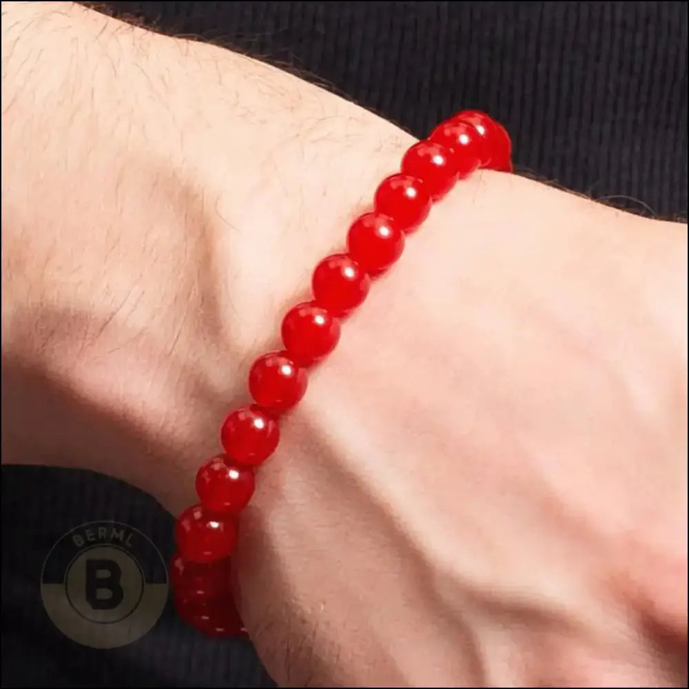 Maccus Red Agate Bracelet - BERML BY DESIGN JEWELRY FOR MEN