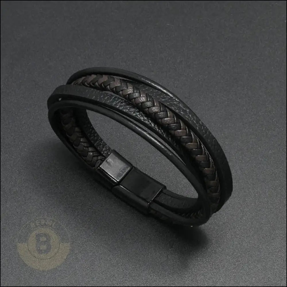 Manolo Braided Leather Bracelet (Narrow) - BERML BY DESIGN JEWELRY FOR MEN