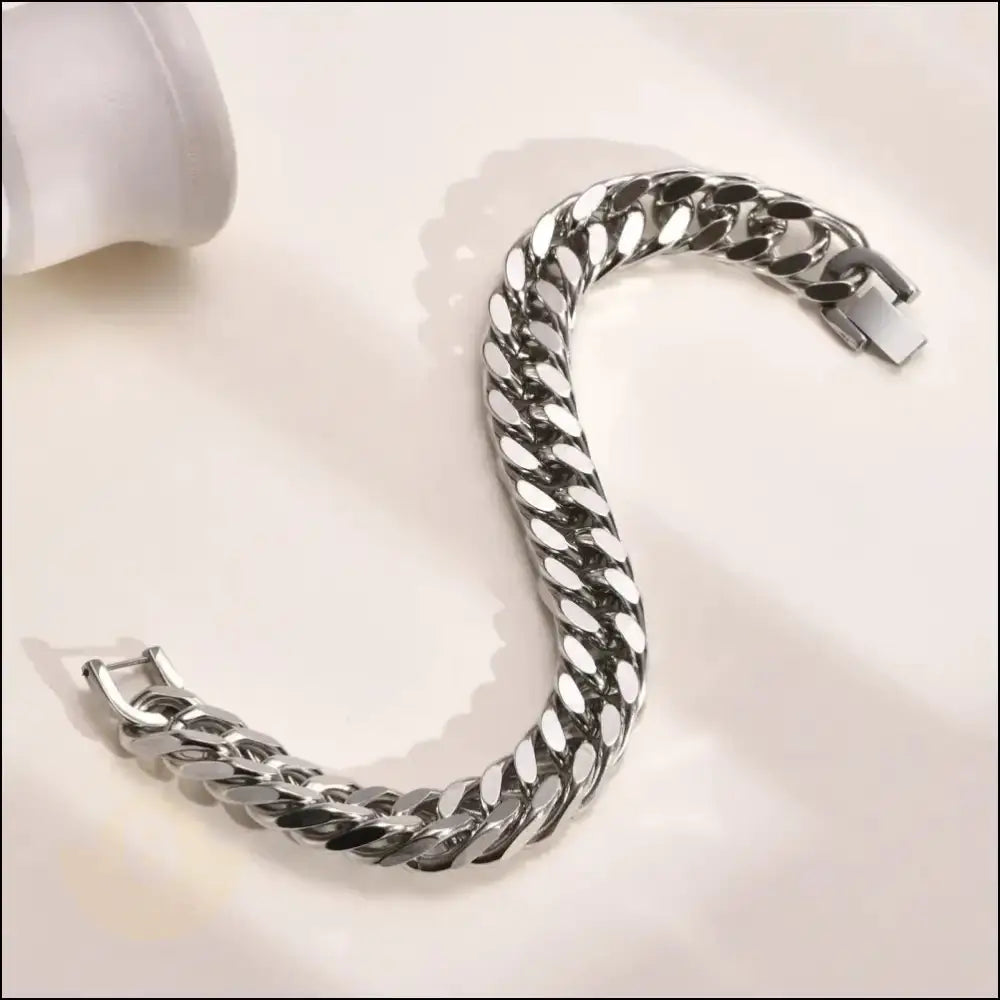 Matejo Stainless Steel Cuban Chain Bracelet - BERML BY DESIGN JEWELRY FOR MEN