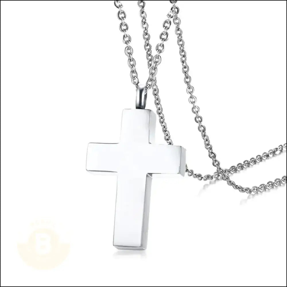 Ábiǫrn Necklace with Crucifix Pendant - BERML BY DESIGN JEWELRY FOR MEN