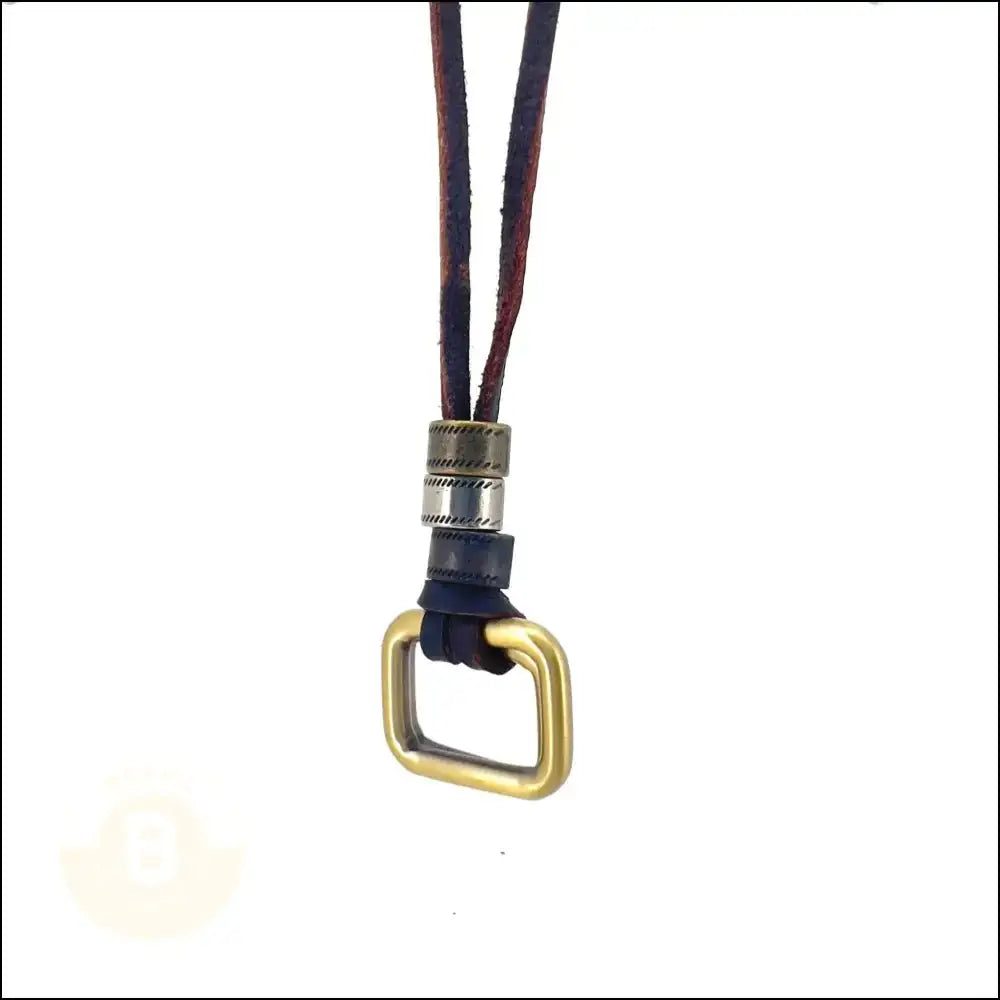 Alrik Leather Torque with Pendant - BERML BY DESIGN JEWELRY FOR MEN