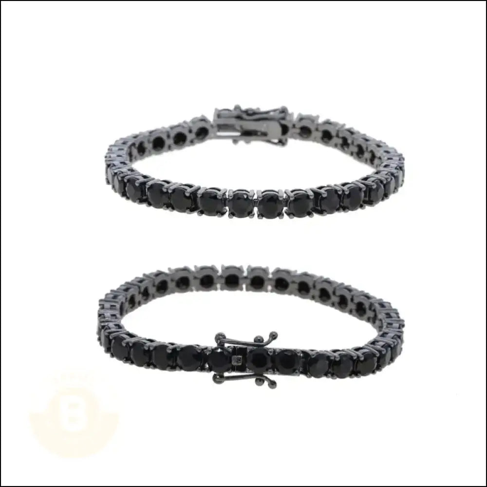 Cezar Black Diamante Bracelet, 5mm - BERML BY DESIGN JEWELRY FOR MEN
