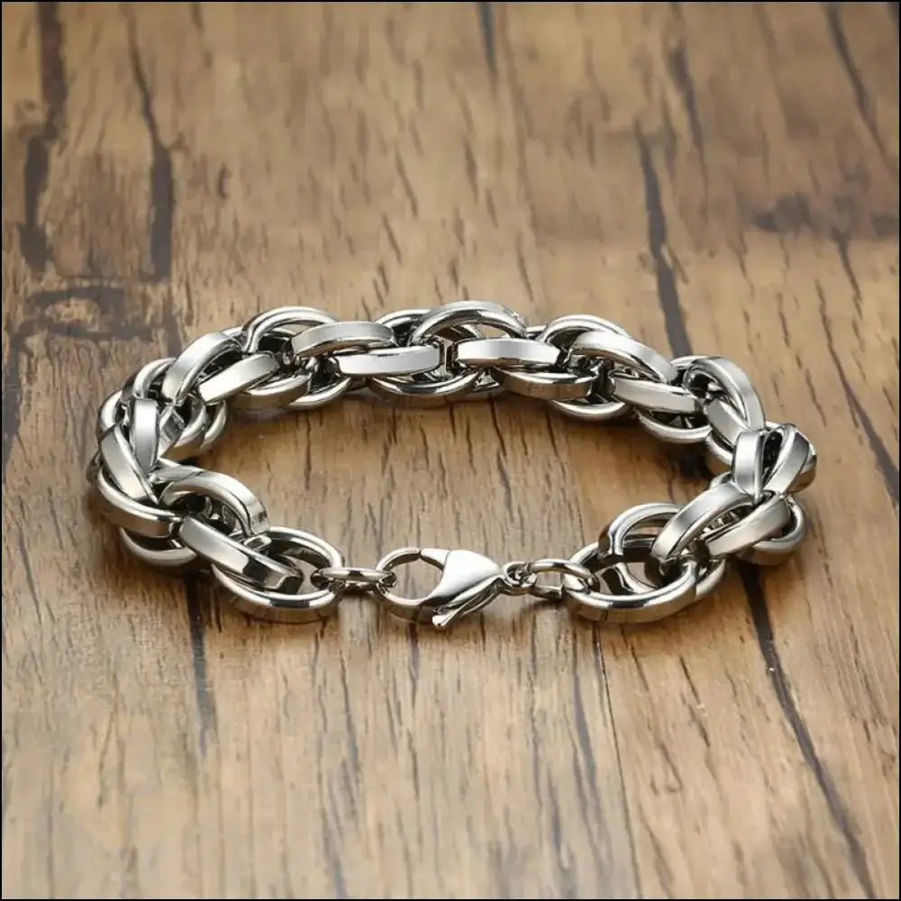 Cladio Twisted Rope Chain Bracelet - BERML BY DESIGN JEWELRY FOR MEN