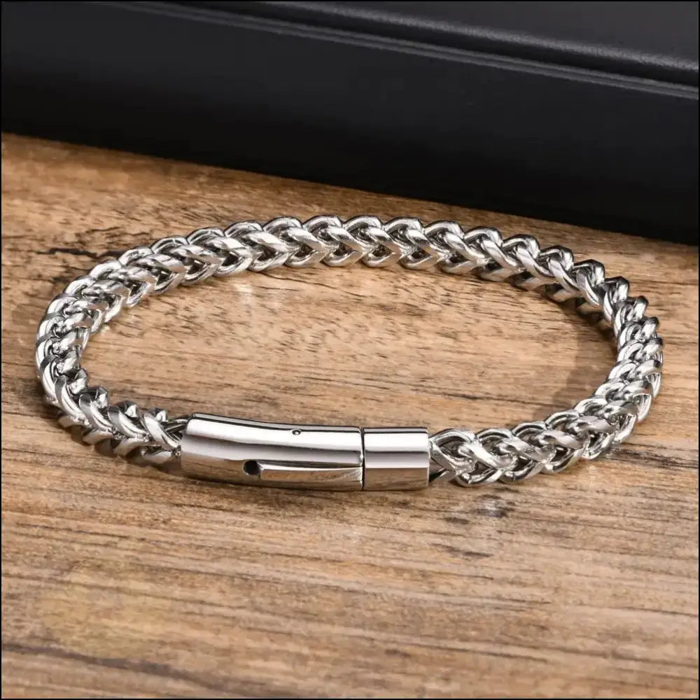 Eleázar Wheat Chain Bracelet, 6mm - BERML BY DESIGN JEWELRY FOR MEN