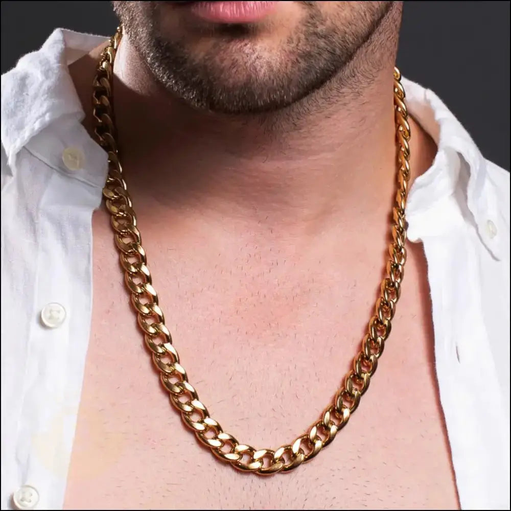 Fortunato Stainless Steel Curb Chain Necklace - BERML BY DESIGN JEWELRY FOR MEN