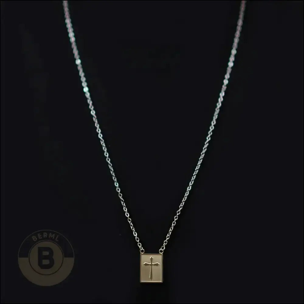 Garcia Stainless Steel Chain Necklace with Symbolic Pendant - BERML BY DESIGN JEWELRY FOR MEN