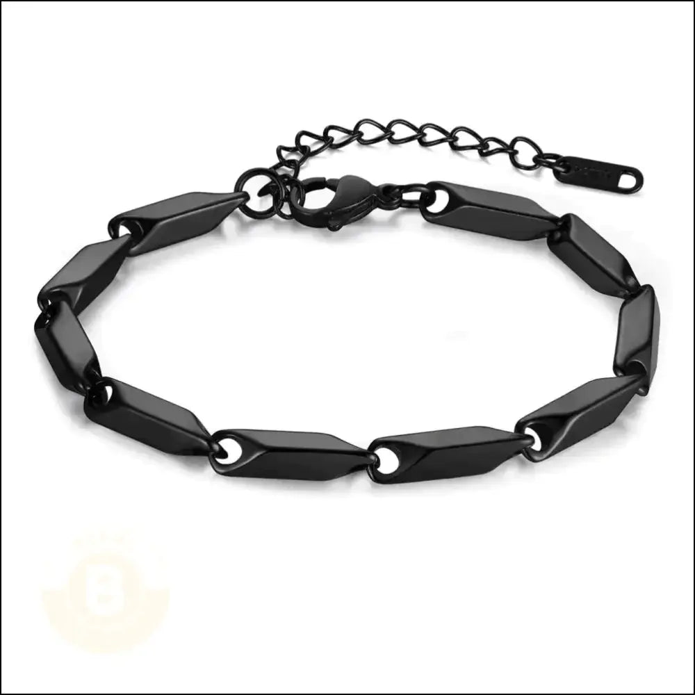 Huguito Stainless Steel Bar Link Bracelet - BERML BY DESIGN JEWELRY FOR MEN