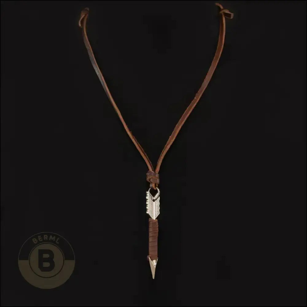 Kristian Leather Torque with Pendant - BERML BY DESIGN JEWELRY FOR MEN