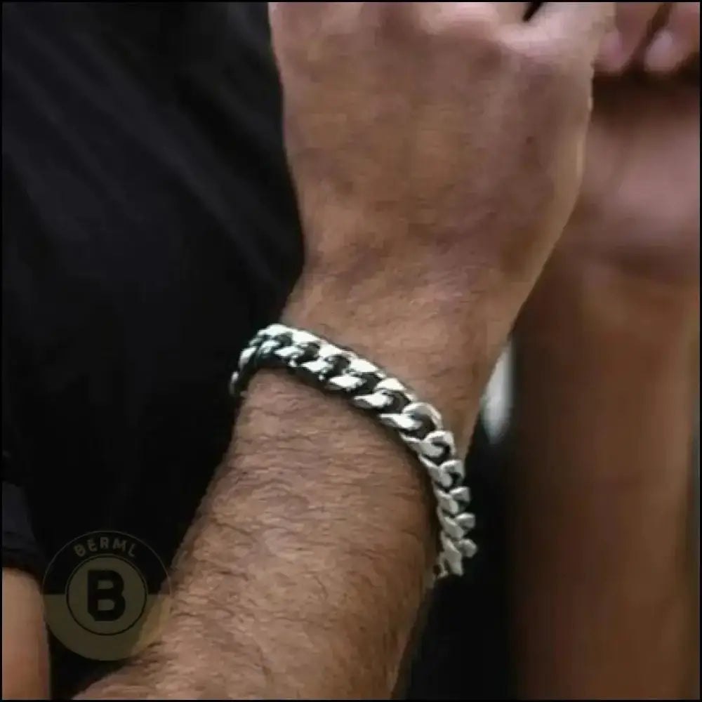 Marko Stainless Steel Cuban Bracelet - BERML BY DESIGN JEWELRY FOR MEN