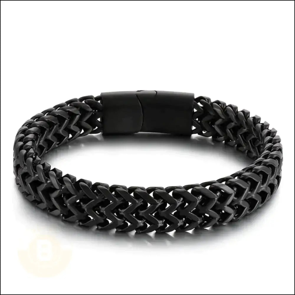 Máxcimo Stainless Steel Double Wheat Chain Bracelet - BERML BY DESIGN JEWELRY FOR MEN